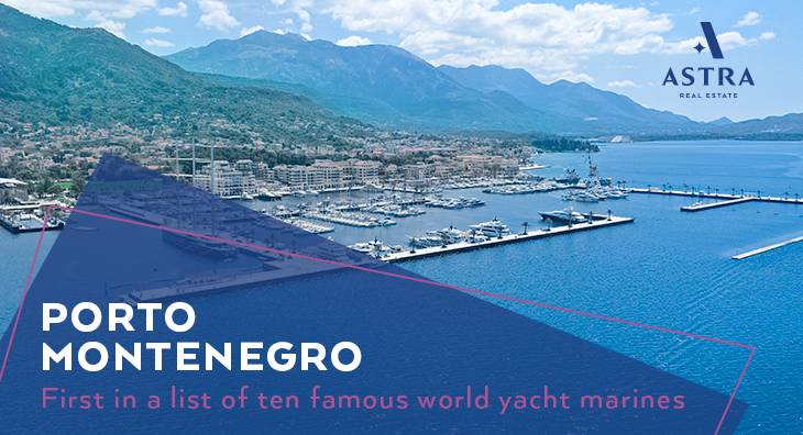 Porto Montenegro is first on a list of 10 famous yacht marines worldwide